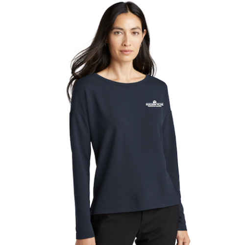 Mercer+Mettle® Women's Stretch Drop Shoulder Pullover (Navy)